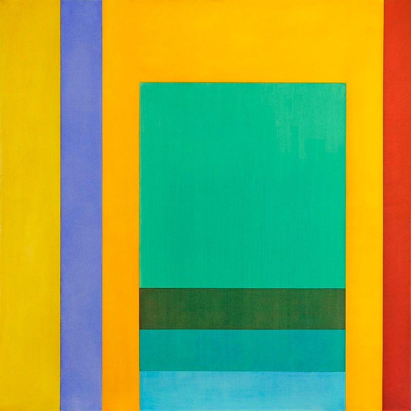 Int.Passage 7, Öl auf LW, 100 x 100cm, 2010