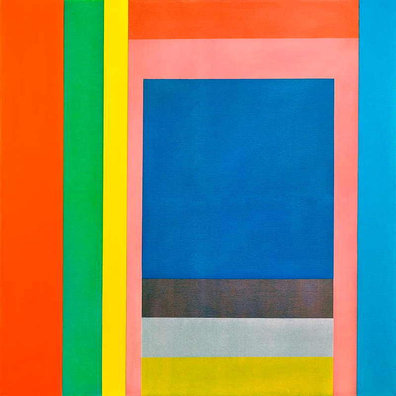 Int.Passage 9, Öl auf LW, 100 x 100cm, 2010
