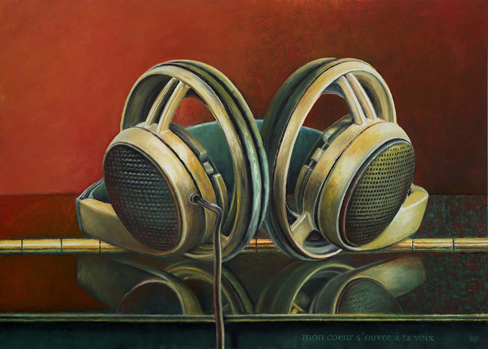 Interiors 18 (mon coeur s'ouvre à ta voix) 100 x 140cm, Öl LW, 2017