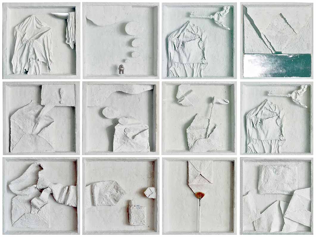 16 Kompilation "Billets d'amour" 132x100x6cm,1996