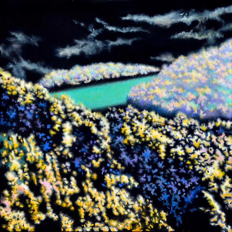 Les parfums d'un soir d'été" 4,
Öl LW, 60x60cm,2026