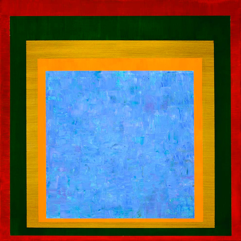 Int.Passage, étude 3 60x60cm, Acryl Öl auf LW, 2025