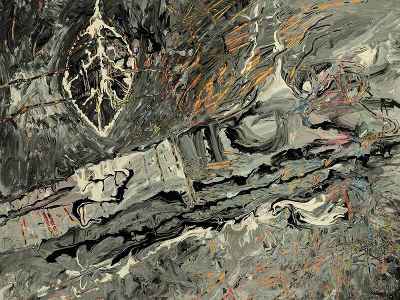 Squat-in-a-cold-room-1,-Acryl-auf-HK,-60-x-80cm,-1994