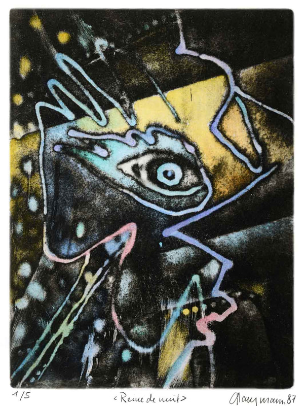 35 Reine de nuit, 15x20cm, 1987