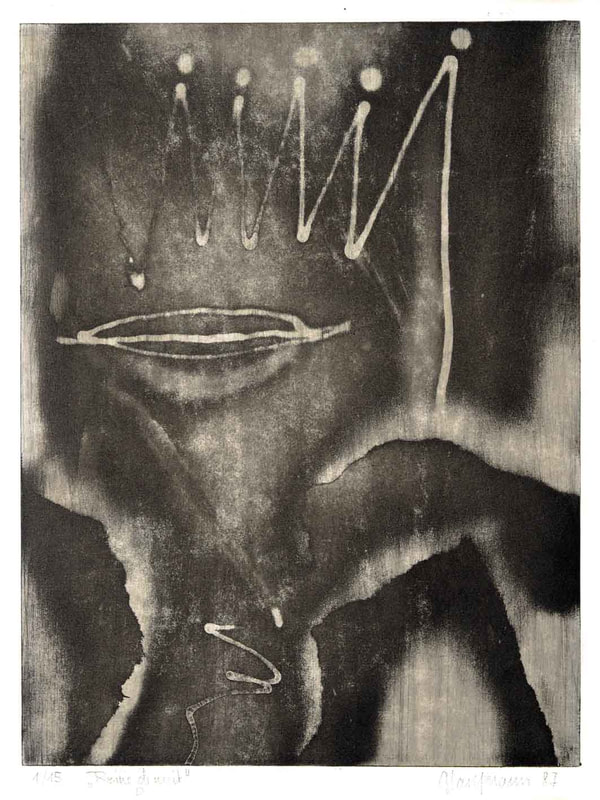 36 Reine de nuit, 15x20cm, 1987