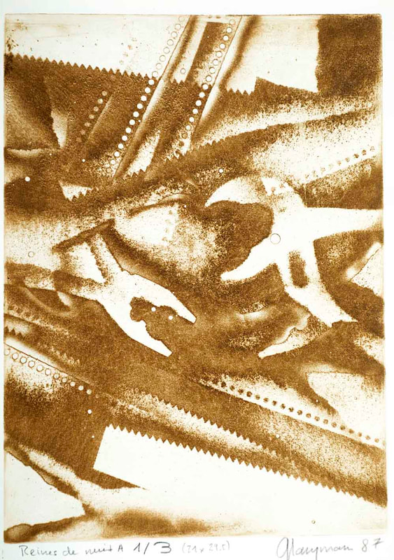 39 Reine de nuit, 21x29cm, 1987