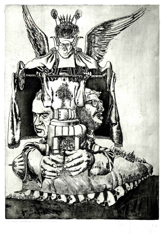 02 Pinixar, 29.5x40cm auf Bütten(38x53), 1974