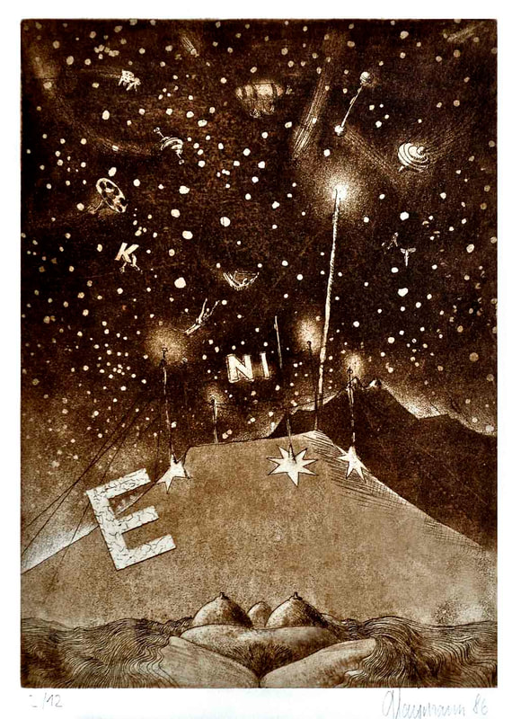 09 Reine de nuit 1,Platte 15x20cm,1986