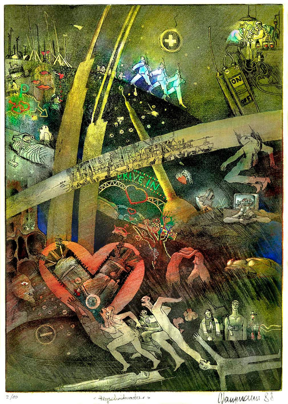 49 Herzschrittmacher (3Platten), 21x29cm,1988