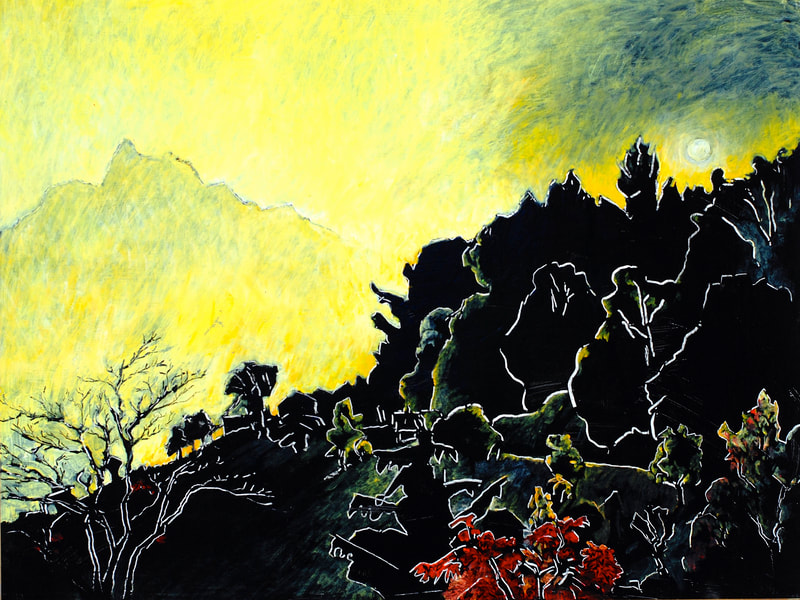 13 Die Terrasse, Serie 1, Industrielack, 60x80cm