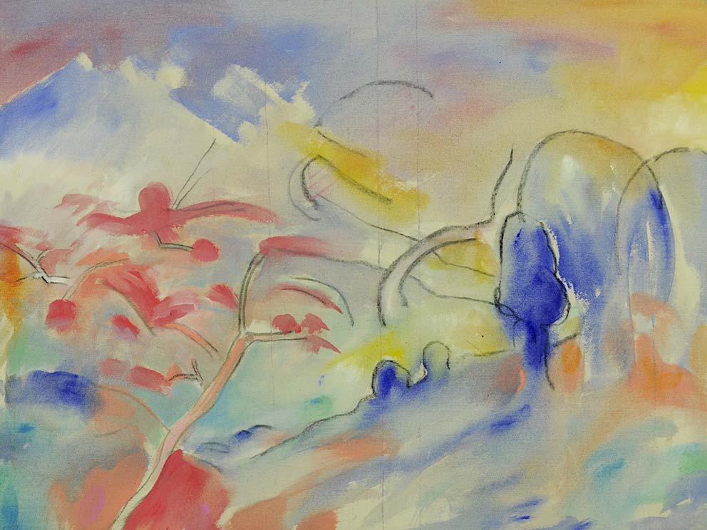 3 Studie, Kohle, Acryl auf BW, 60x80cm, 1991