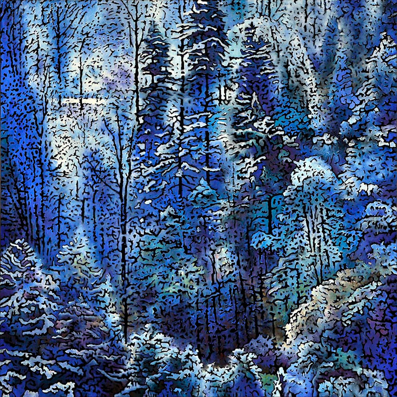 02 I.k.R."Die Terrasse", Serie 3, Öl LW, 120 x 120cm, 2012