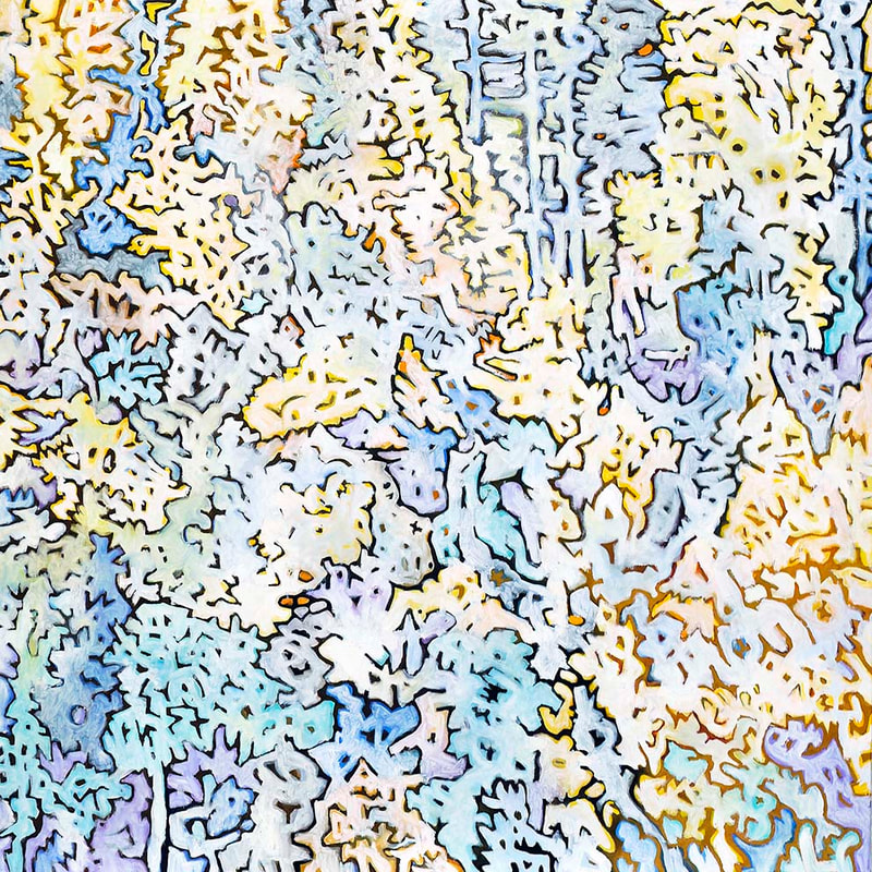 04 I.k.R."Die Terrasse", Serie 3, Öl LW, 100 x 100cm, 2012