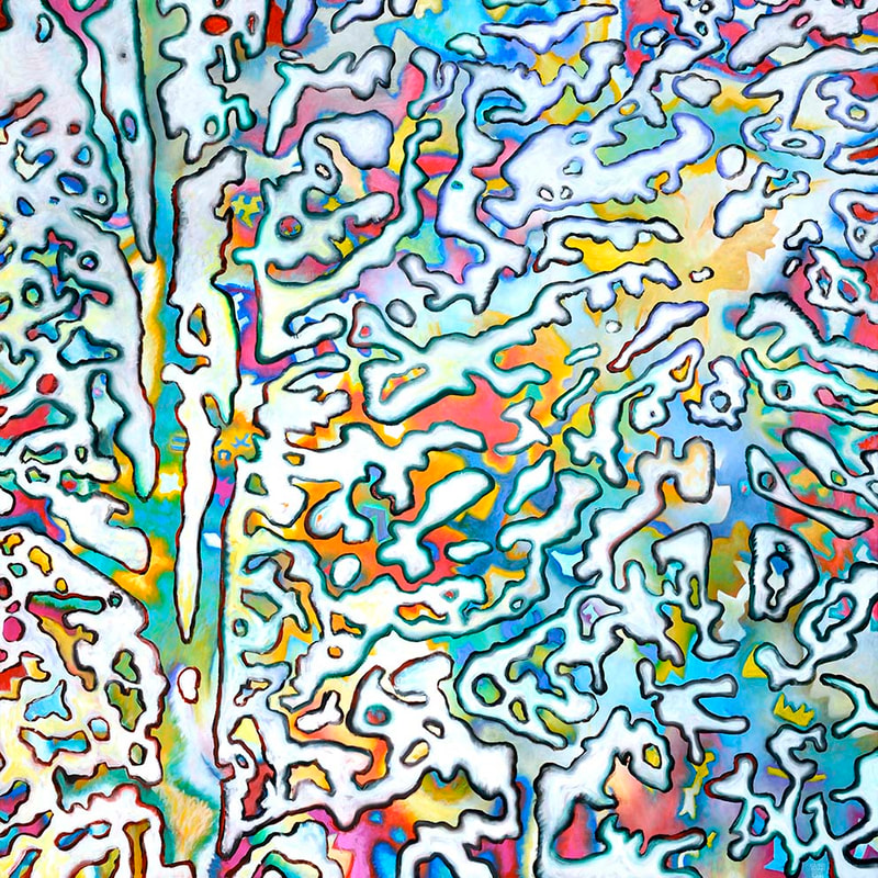 07 I.k.R."Die Terrasse", Serie 3, Öl LW, 120 x 120cm, 2012, übermalt 2021