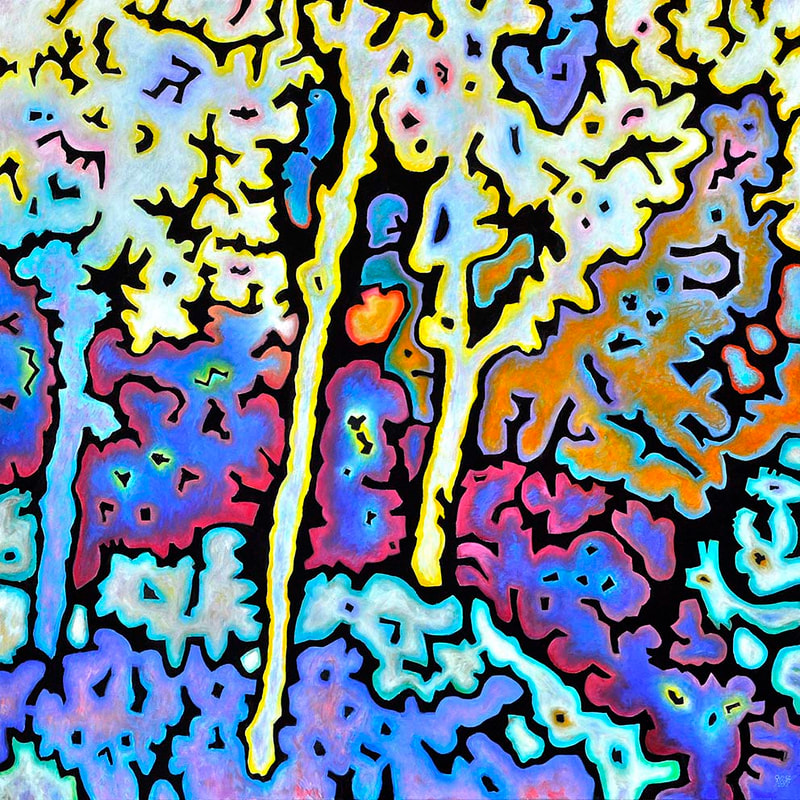 08 I.k.R."Die Terrasse", Serie 3, Öl LW, 120 x 120cm, 2012