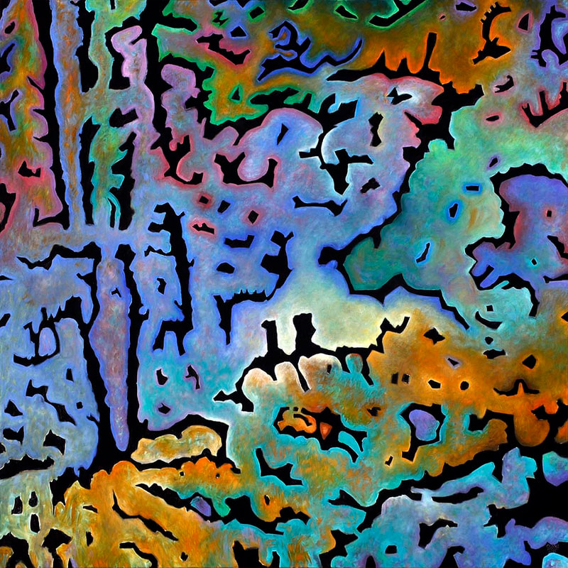 09 I.k.R."Die Terrasse", Serie 3, Öl LW, 120 x 120cm, 2012