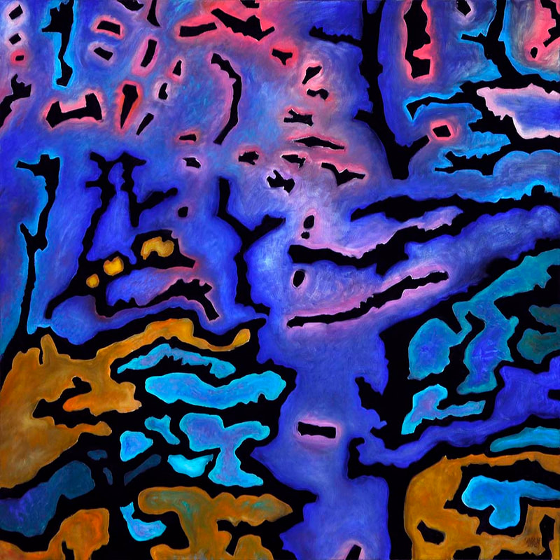 11 I.k.R."Die Terrasse", Serie 3, Öl LW, 120 x 120cm, 2012