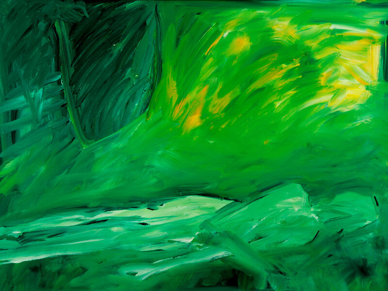 Signale & Stille /
Weder Raum noch Zeit, Acryl auf Karton, 60 x 80cm, 1992 - 10