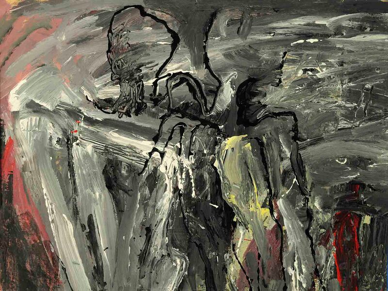 Squat-in-a-cold-room-3,-Acryl-auf-HK,-60-x-80cm,-1994