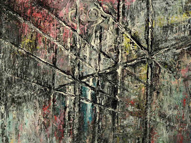 Squat-in-a-cold-room-6,-Acryl-auf-HK,-60-x-80cm,-1994