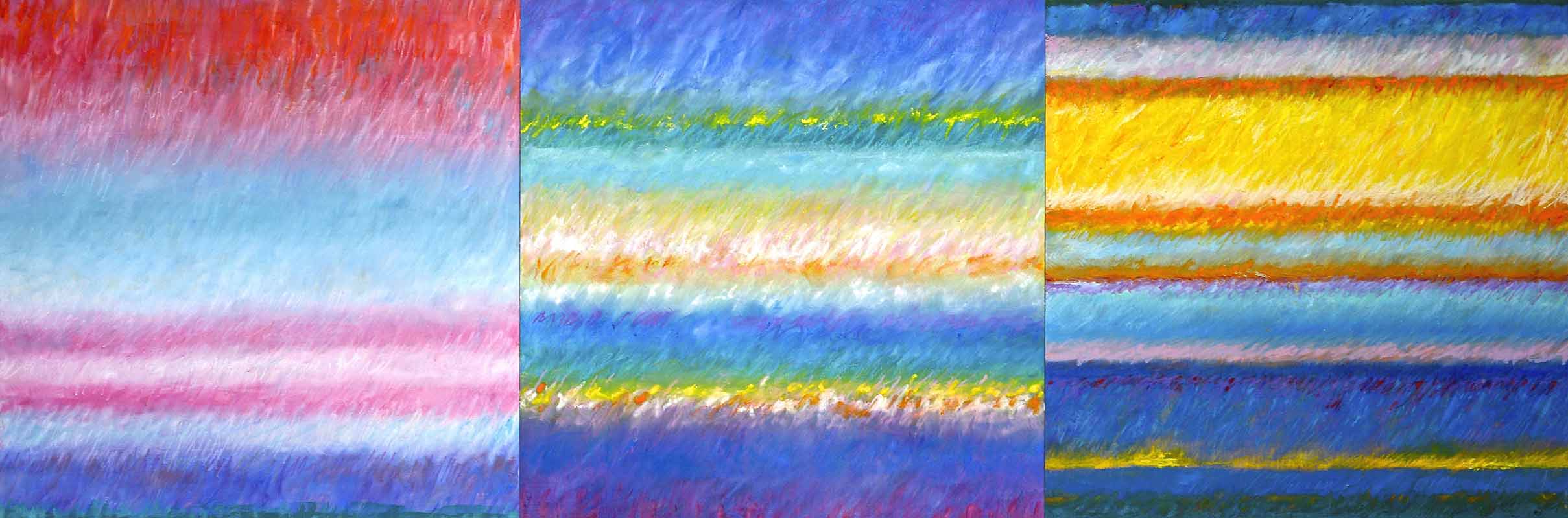Tonspuren S3, Kompilation mit 3 Modulen, auf Holzrahmen, 58x174cm, 2013, - 36
