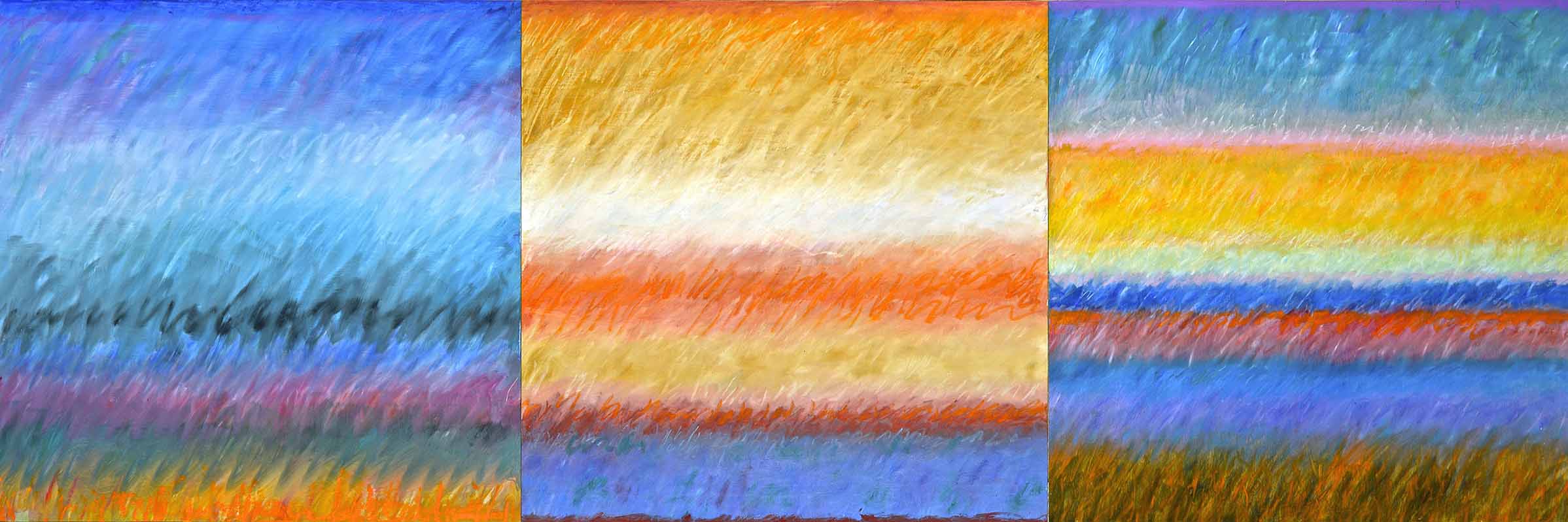 Tonspuren S3, Kompilation mit 3 Modulen, auf Holzrahmen, 58x174cm, 2013, - 37