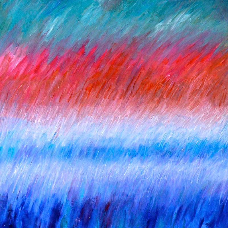 Tonspuren S3, ÖL auf Holzplatte, 58x58cm, 2013, Modul - 03