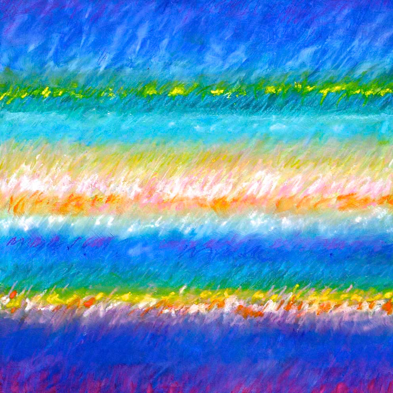 Tonspuren S3, ÖL auf Holzplatte, 58x58cm, 2013, Modul - 04