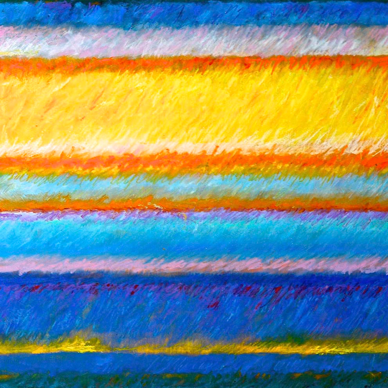 Tonspuren S3, ÖL auf Holzplatte, 58x58cm, 2013, Modul - 05