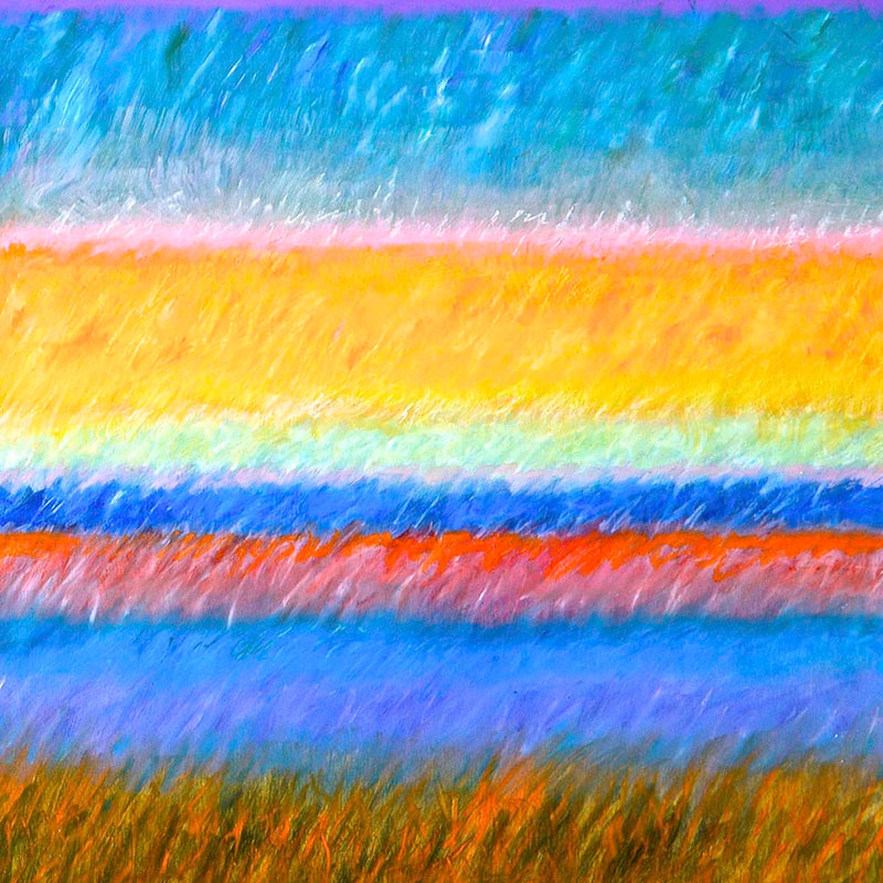 Tonspuren S3, ÖL auf Holzplatte, 58x58cm, 2013, Modul - 06