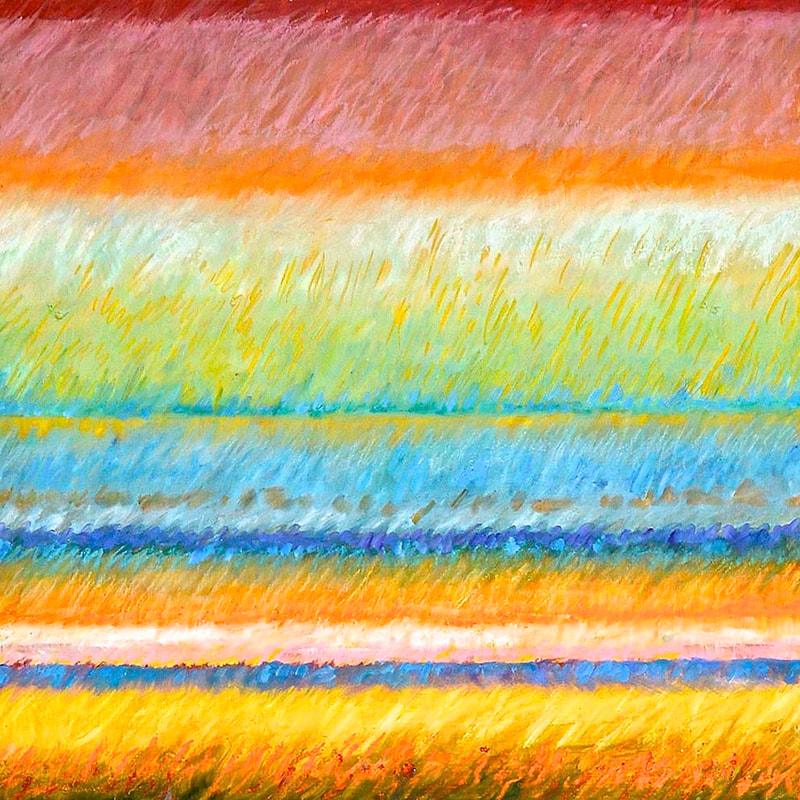 Tonspuren S3, ÖL auf Holzplatte, 58x58cm, 2013, Modul - 07