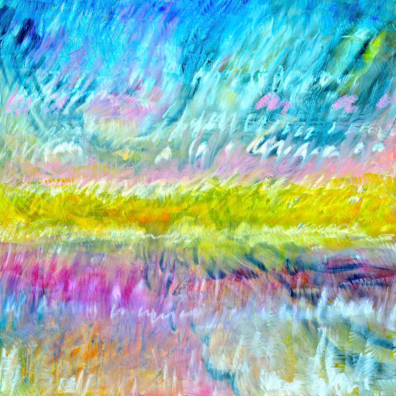 Tonspuren S3, ÖL auf Holzplatte, 58x58cm, 2013, Modul - 14