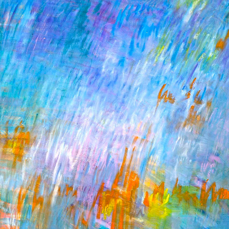 Tonspuren S3, ÖL auf Holzplatte, 58x58cm, 2013, Modul - 19