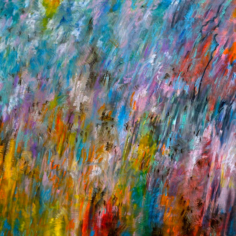 Tonspuren S3, ÖL auf Holzplatte, 58x58cm, 2013, Modul - 20