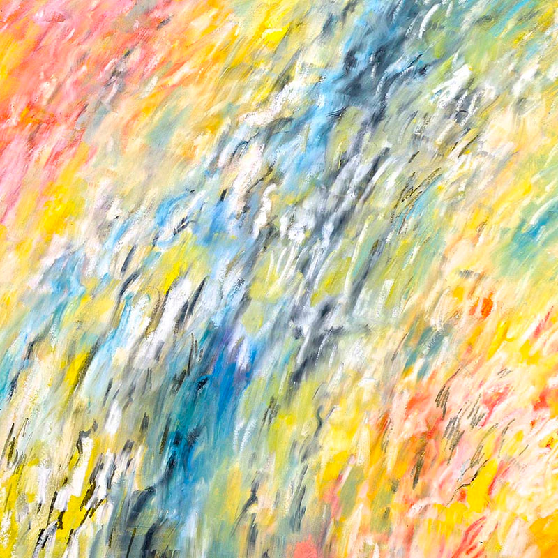 Tonspuren S3, ÖL auf Holzplatte, 58x58cm, 2013, Modul - 22