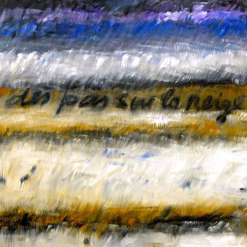 Tonspuren S3, ÖL auf Holzplatte, 58x58cm, 2013, Modul - 26