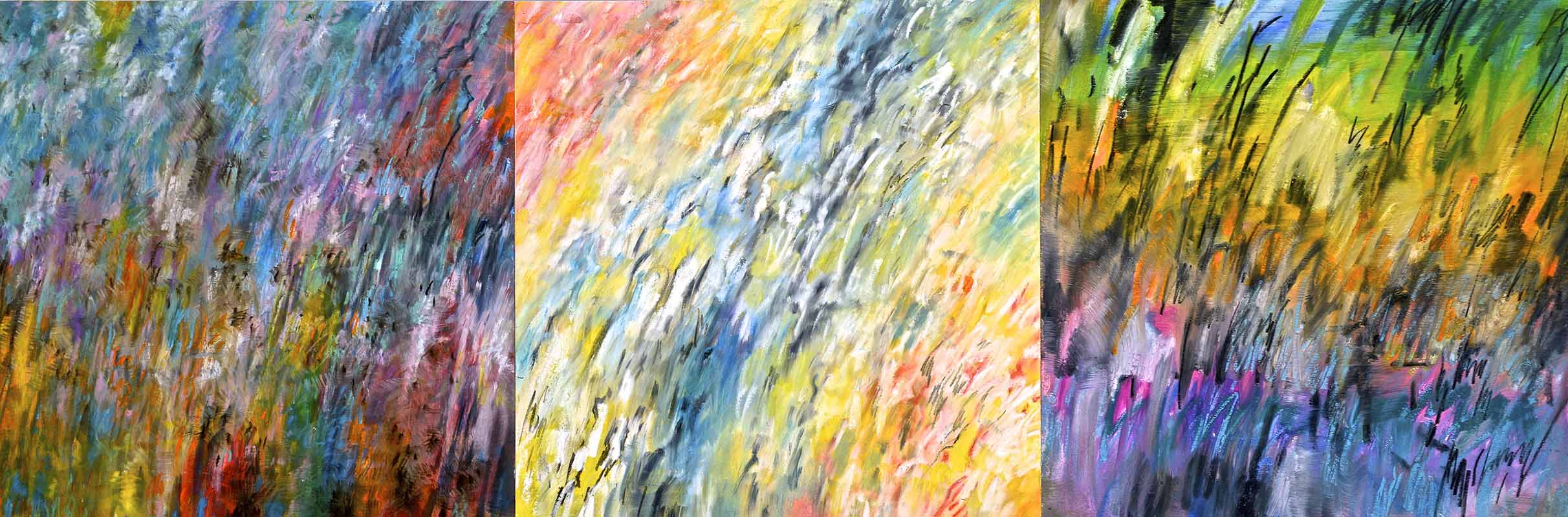 Tonspuren S3 (Ring - Passage 2) Kompilation mit 3 Elementen, 58x174cm, 2013, - 34