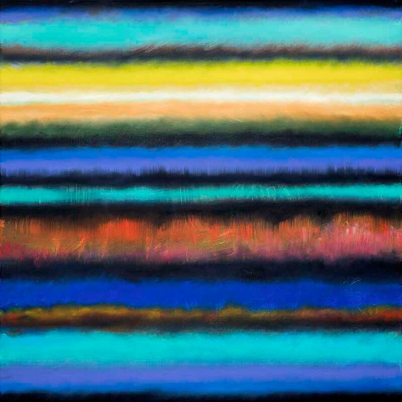 Tonspuren S5 ÖL auf LW, 60x60cm, 2018-19 - 14