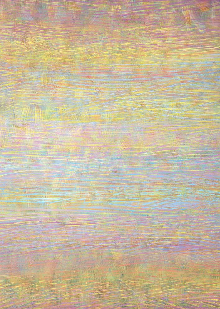Vergl.Tonspuren S8-10,"Prélude à l'après midi d'un faune" 2, (Debussy),Acryl/Papier,92x128cm,2020