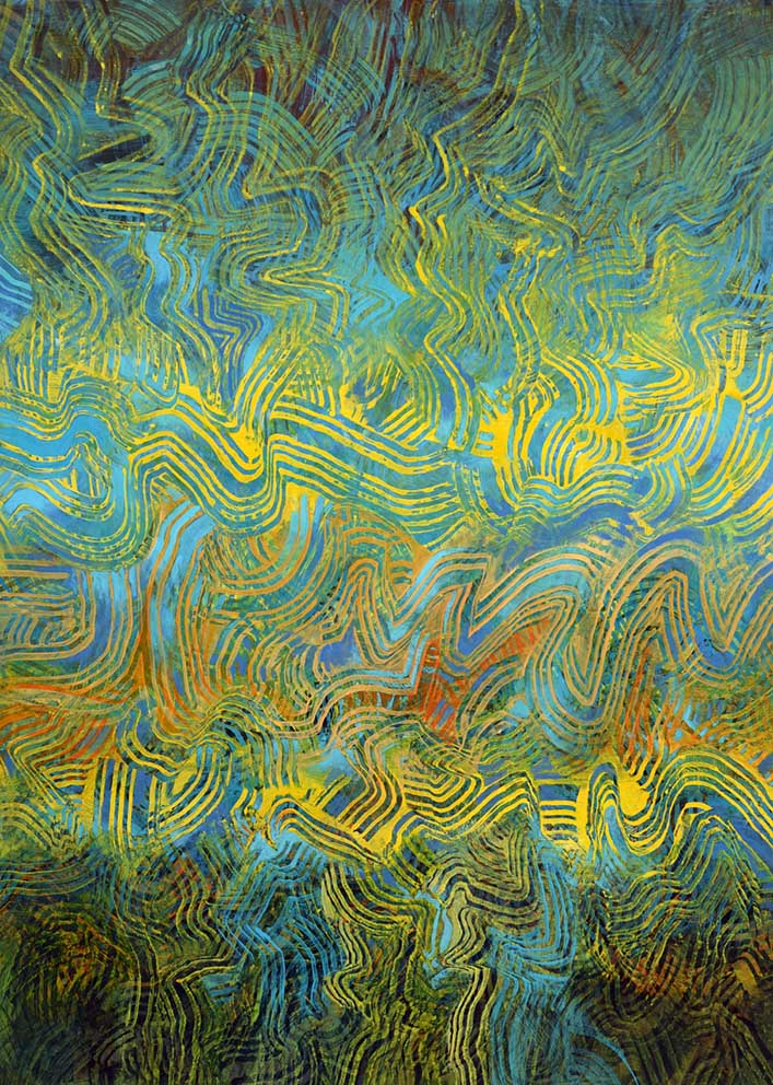 Tonspuren-S8--31-O.T,Acryl/Papier,92 x 128cm,2020