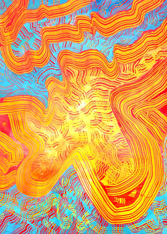 Tonspuren S8 39 (Schoenberg/ Gurrelieder Zyklus) 92x128cm, 2022