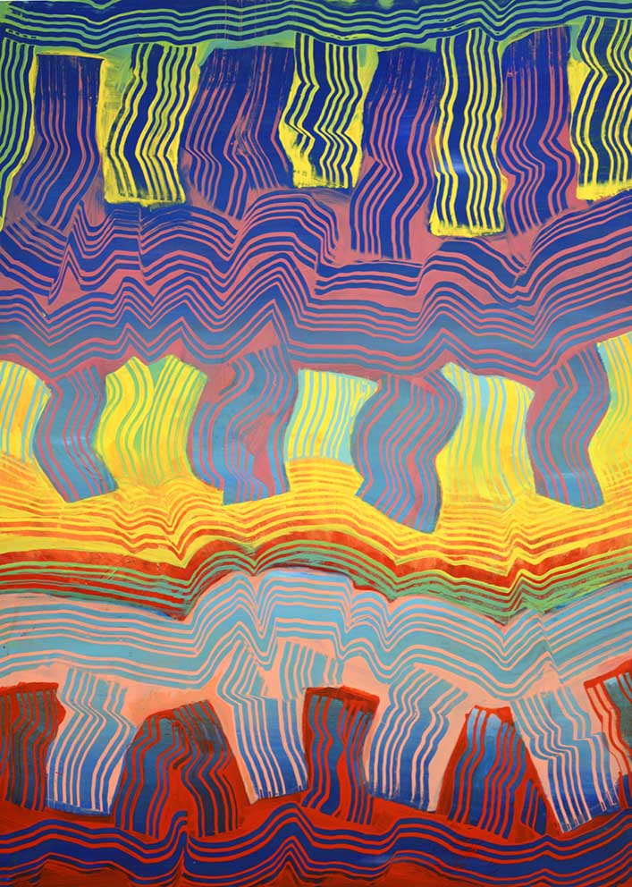 Tonspuren S8 44 (Schoenberg/ Gurrelieder Zyklus) 92x128cm, 2022