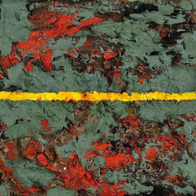 Tonspuren Serie 2, ÖL auf Holzplatte, 17x17x2cm, 2010 - 11