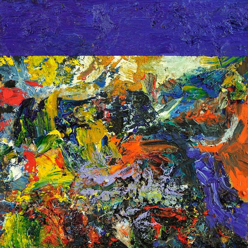 Tonspuren Serie 2, ÖL auf Holzplatte, 17x17x2cm, 2010 - 20