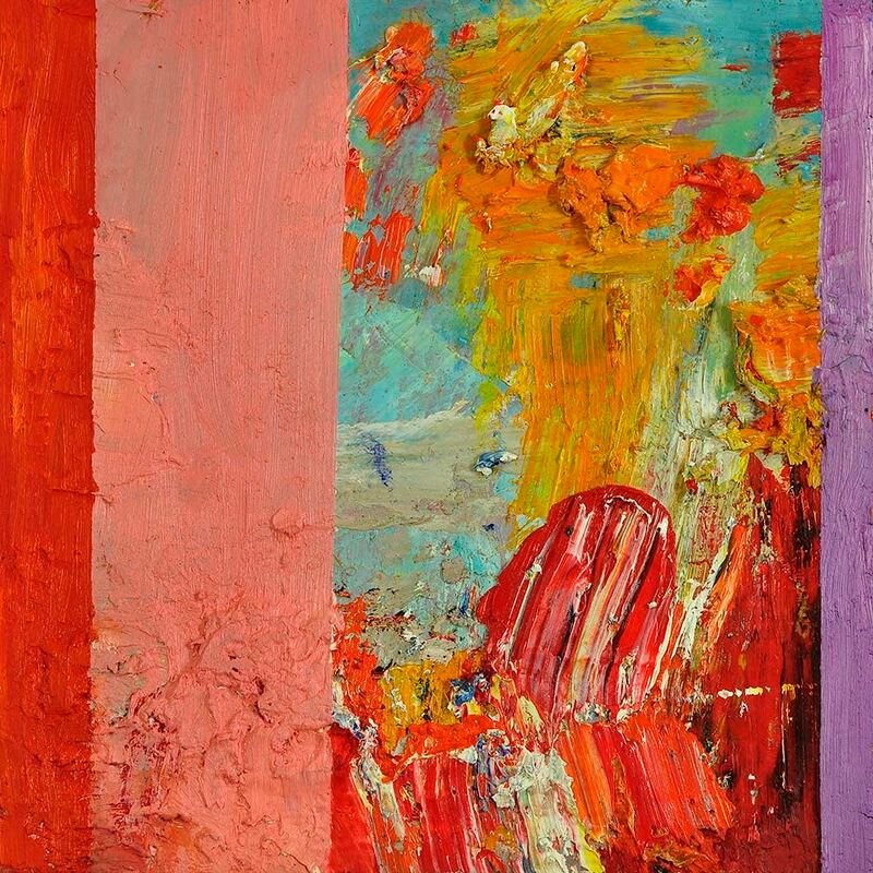 Tonspuren Serie 2, ÖL auf Holzplatte, 17x17x2cm, 2010 - 23