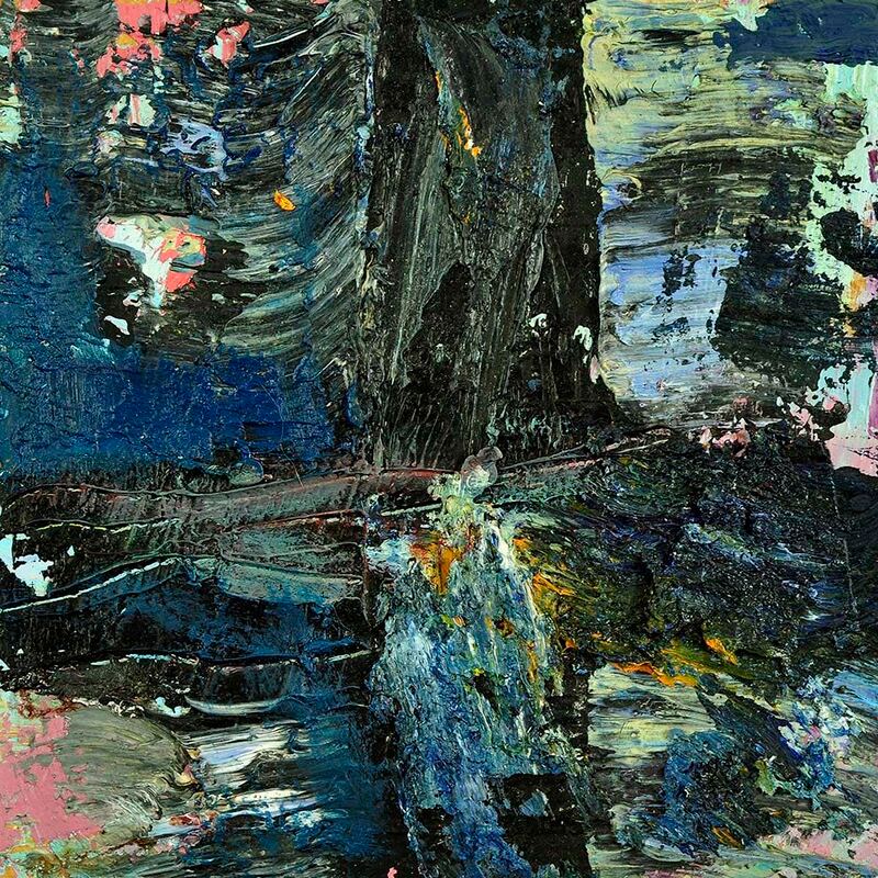 Tonspuren Serie 2, ÖL auf Holzplatte, 17x17x2cm, 2010 - 27
