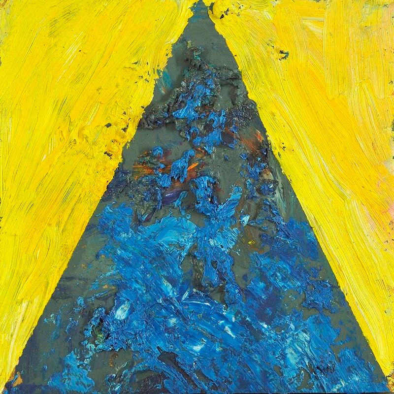 Tonspuren Serie 2, ÖL auf Holzplatte, 17x17x2cm, 2010 - 36