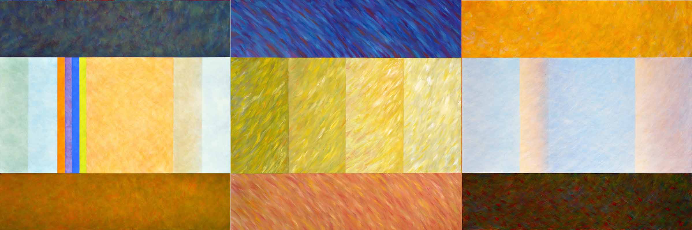 M1+M7+M2 als Triptychon, 100x300cm, 2017