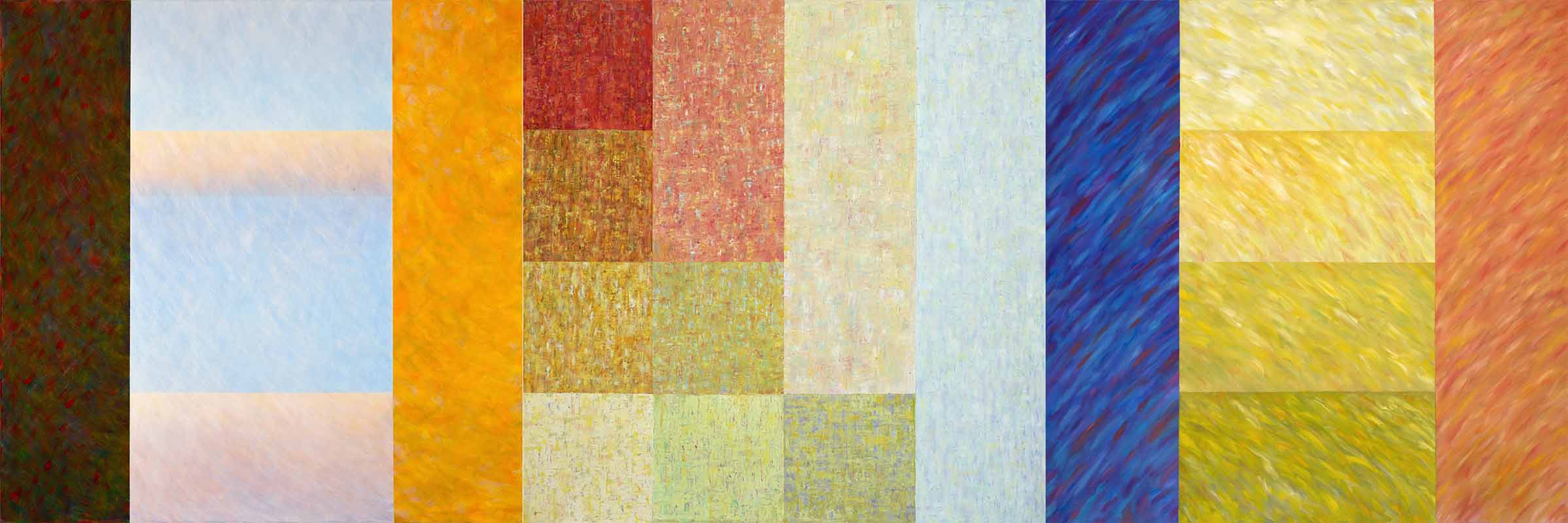 M2+M6+M7 als Triptychon, 100x300cm, 2017