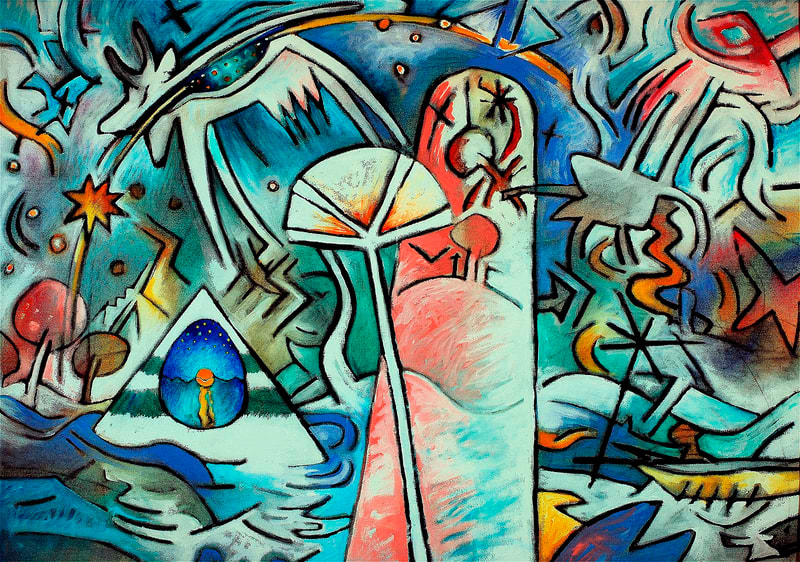 Vie passe vite 6, Nun-BenBen, 59.5 x 84cm, Kohle & Acryl auf BW, 1991 Kopie